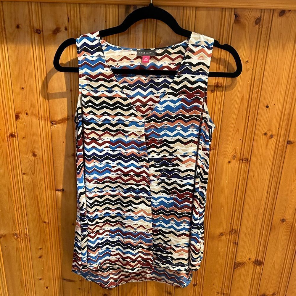 Vince Camuto Flowly Sleeveless Blouse Size XS